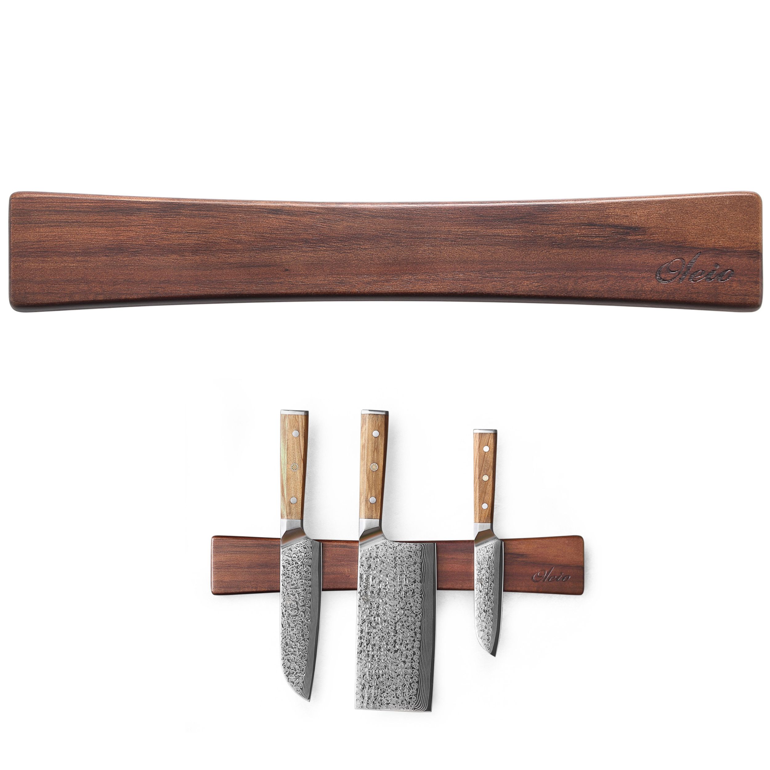 Magnetleiste Akazienholz 40cm selbstklebend ohne Bohren