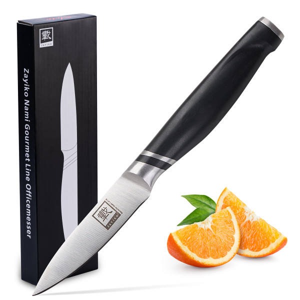 Zayiko NAMI Serie Officemesser – 8,50 cm Klinge aus deutschem Stahl, Präzises und Scharfes Küchenmesser, Ergonomischer ABS Griff, Inklusive Eleganter Geschenkbox – Ideal für Detailarbeiten